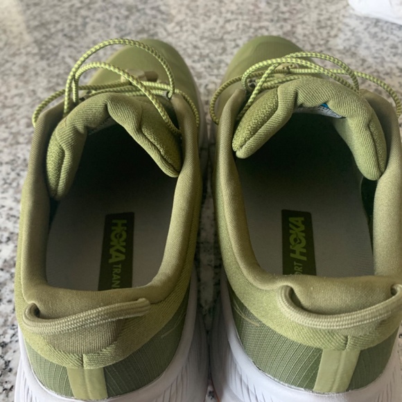 Hoka Avocado/Harbor Mist Transport Mens Lifestyle Shoes - Picture 7 of 12